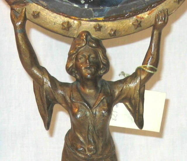 Jugendstil Maiden Figure with Mirror.