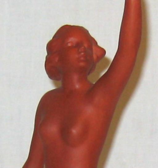 Goebel terracotta nude figurine.