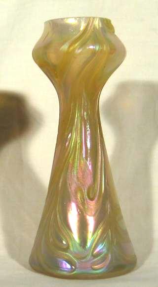 Pair of Jugendstil hyazinth vases.