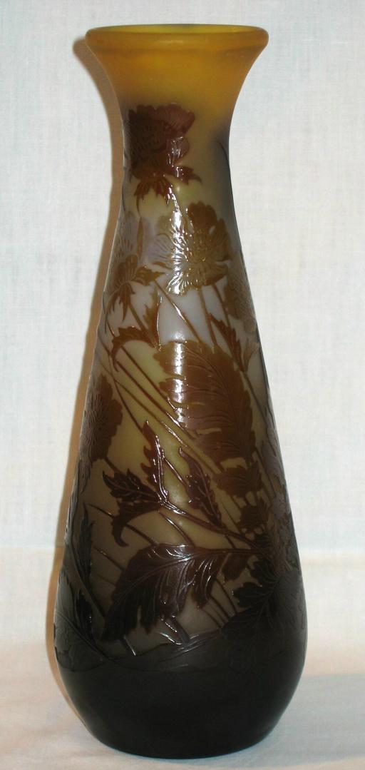 Emile Gallé Anemones Vase.