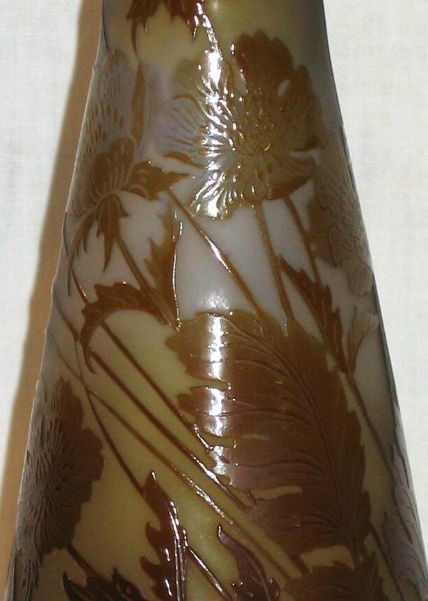 Emile Gallé Anemones Vase.