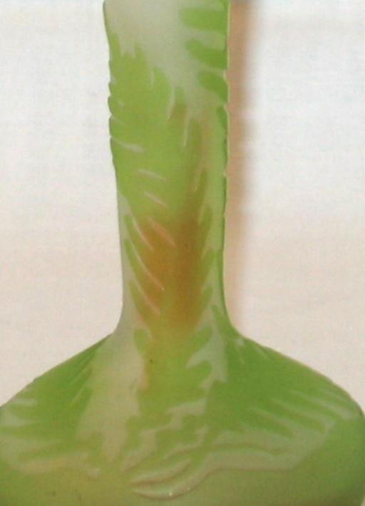 Emile Gallé Ferns Pattern Vase.