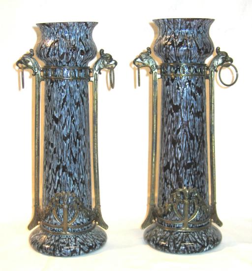 Pair of Jugendstil Kralik Vases.