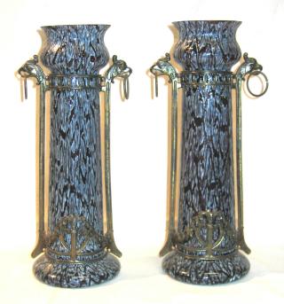 Pair of Jugendstil Kalik Vases.