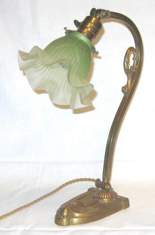 Belgian Art Nouveau Table Lamp.