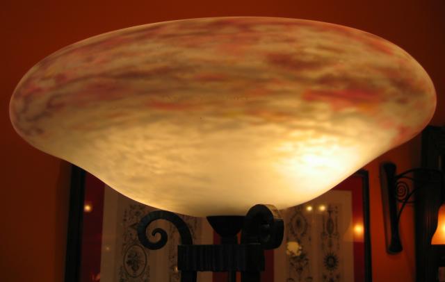 Daum Nancy Art Deco Floor Lamp.