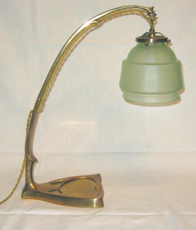 Loetz Adler Jugendstil Table lamp.