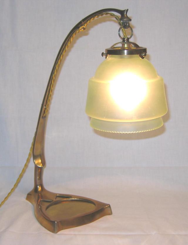 Loetz Adler Jugendstil Table lamp.