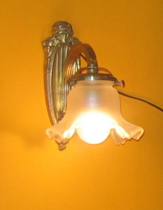 French art deco wall lights.