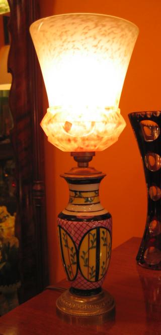 French art deco table lamp.