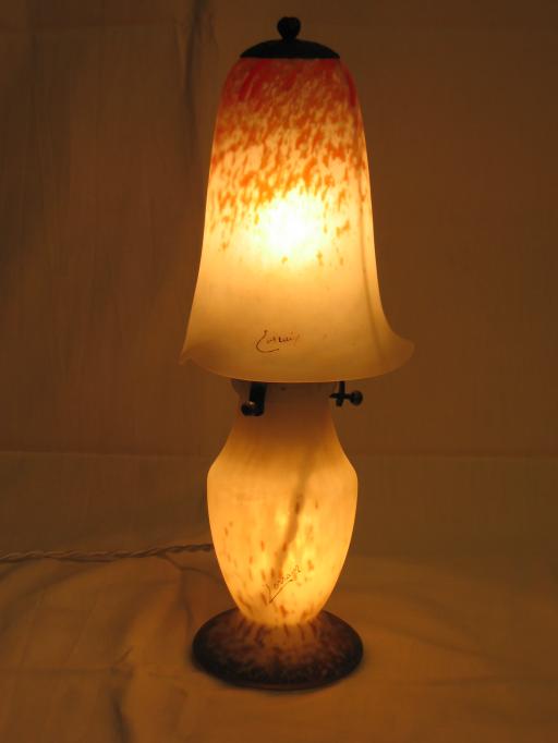 Lorrain-Daum Mushroom lamp.