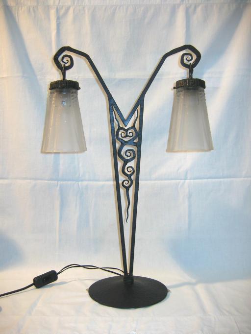 Muller Freres Art Deco Table Lamp.