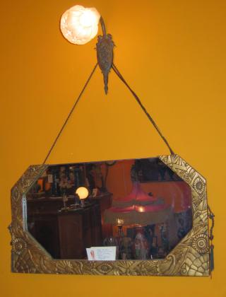 Art Deco gilded "Gesso" Mirror.