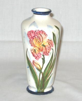 Small Majolica Lilliums Vase.